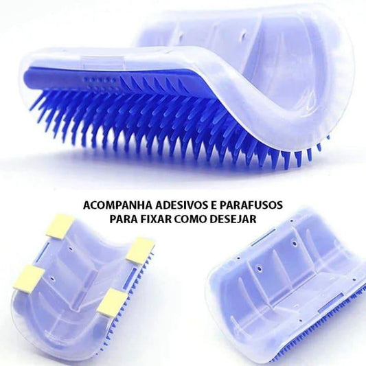 Escova Auto Massageadora Tira Pelos Para Gatos - Hoppyshop
